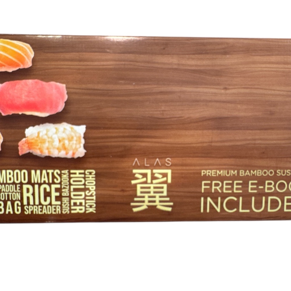 Alas Complete 20 Piece Sushi Making Set - Kit for Beginners & Pros with Knife